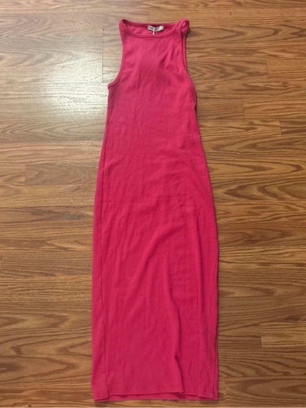 Zara Fuchsia Sleeveless Midi Dress